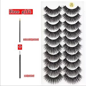 10 Pack of Lashes with free Gifts
